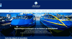 Desktop Screenshot of bateauxsaintraphael.com